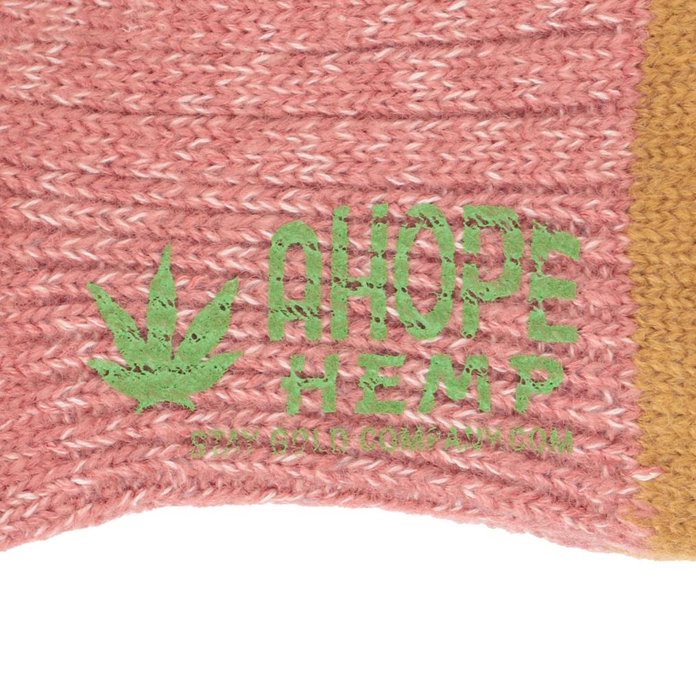  A HOPE HEMP A HOPE HEMP Color Block Crew Socks画像2
