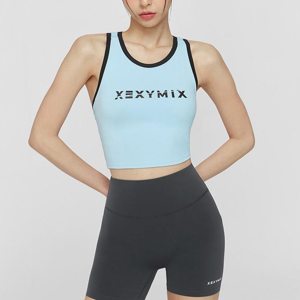  XEXYMIX XEXYMIX Sporty Logo Bra Top画像1
