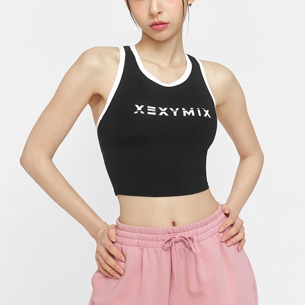  XEXYMIX XEXYMIX Sporty Logo Bra Top画像1