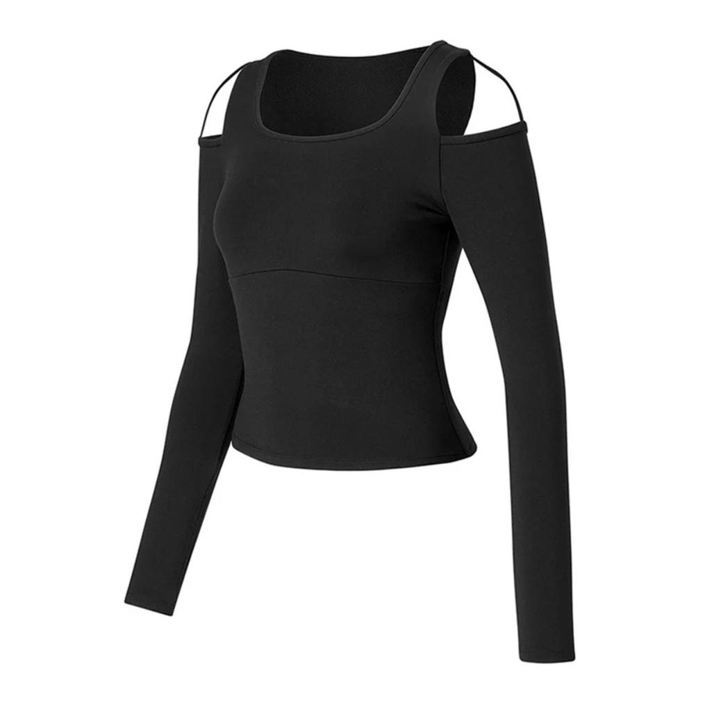  XEXYMIX XEXYMIX Comfort Up Shoulder Cut L/S Bra Top画像6