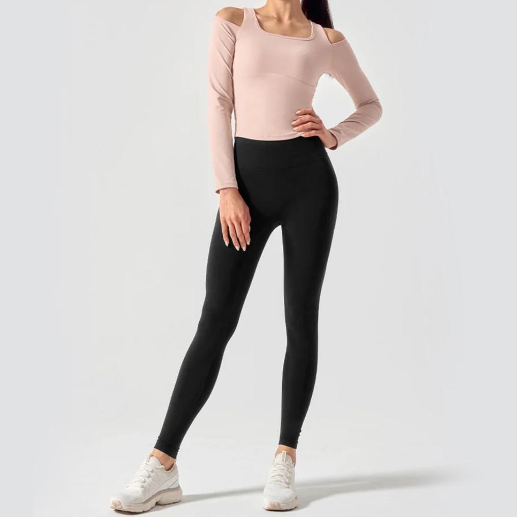  XEXYMIX XEXYMIX Comfort Up Shoulder Cut L/S Bra Top画像6