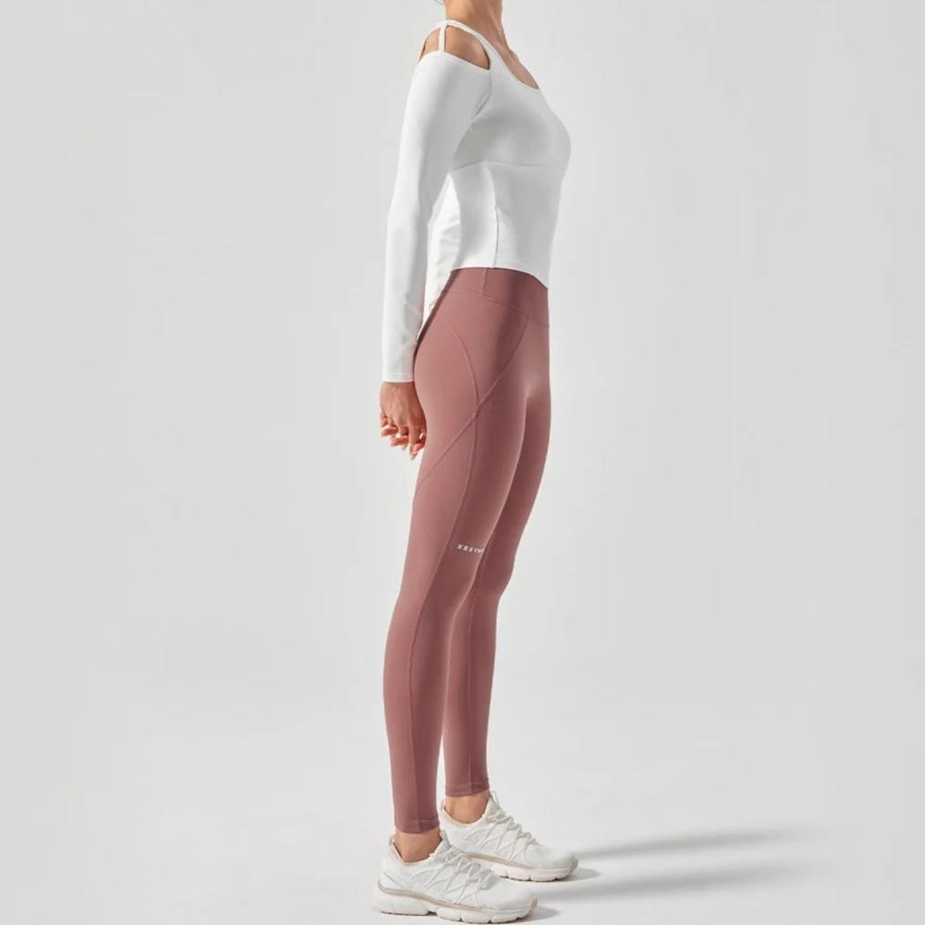  XEXYMIX XEXYMIX Comfort Up Shoulder Cut L/S Bra Top画像5