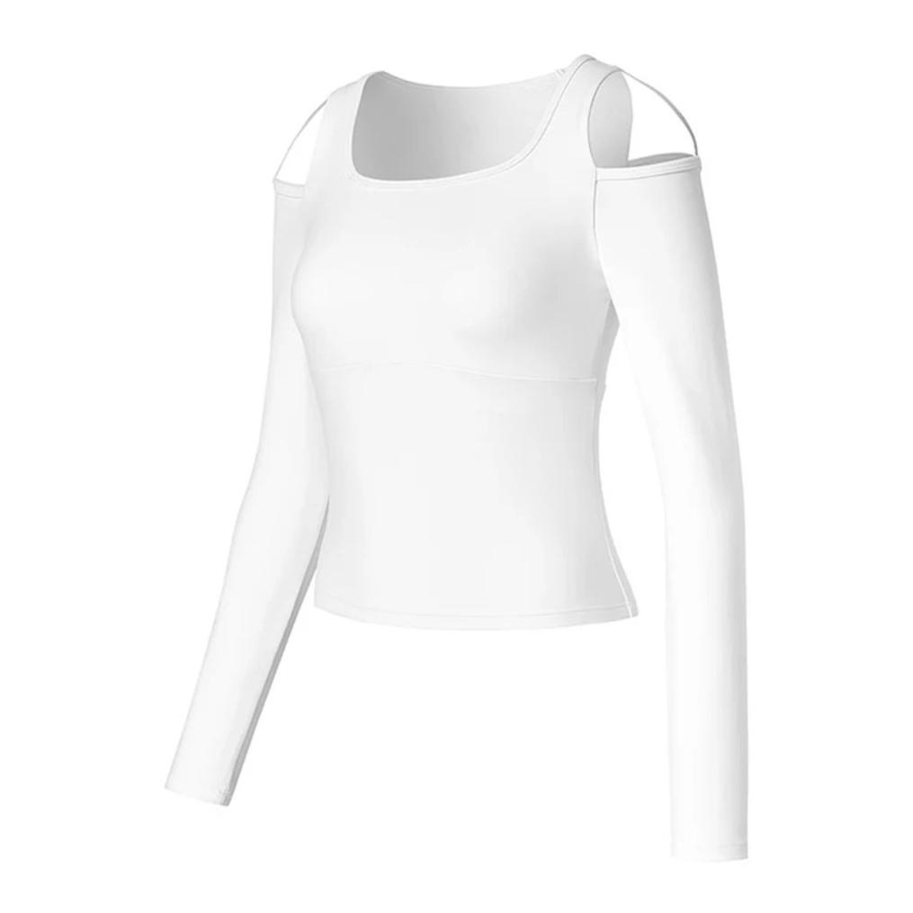  XEXYMIX XEXYMIX Comfort Up Shoulder Cut L/S Bra Top画像7