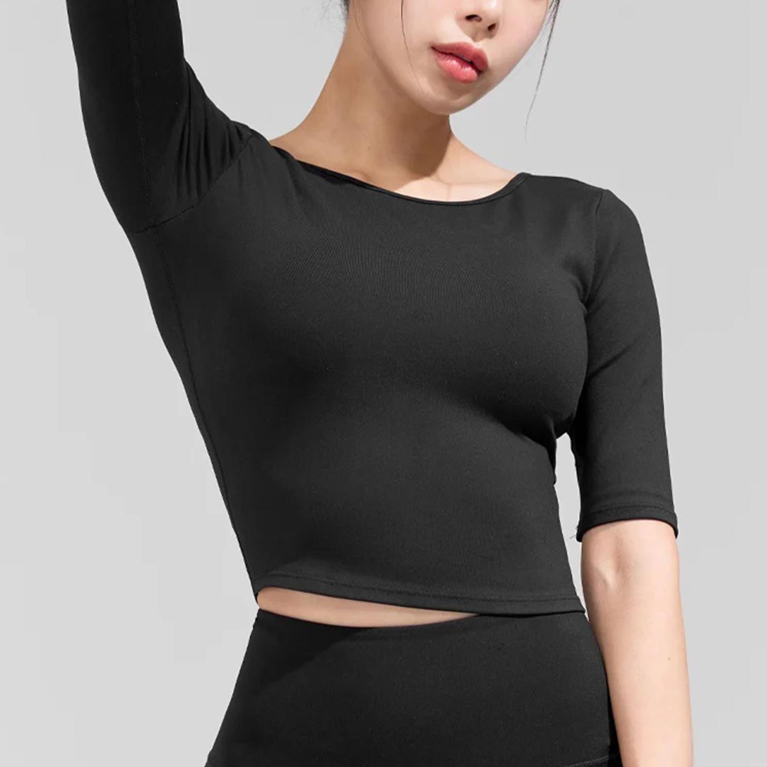 BMph15◯● mialexページ●◯ XEXYMIX XEXYMIX Open Back Half Sleeve Bra Top｜OSHMAN'S ONLINE