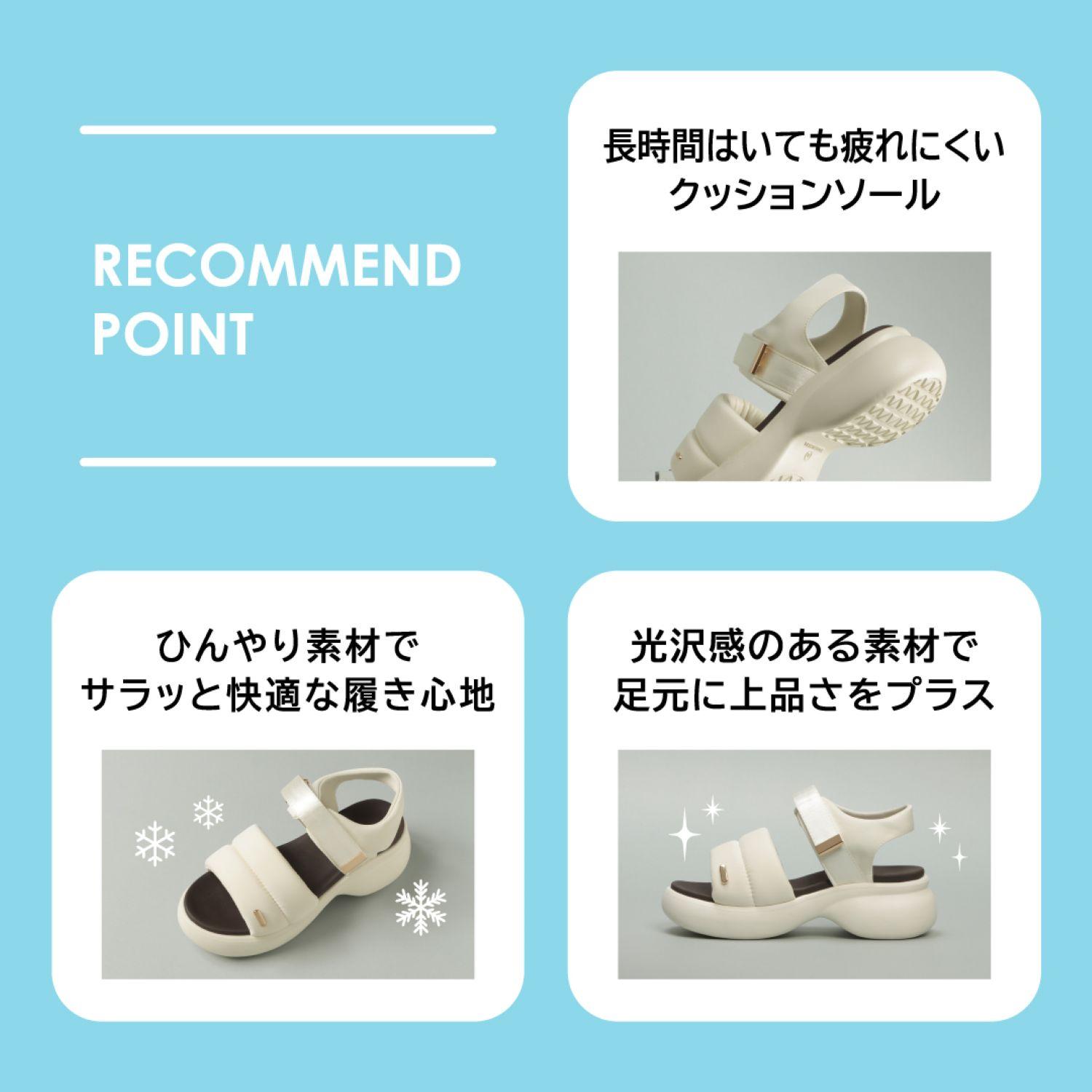 レディース 【ABC SELECT】 エービーシーセレクト CL VL PUFF SANDAL 6