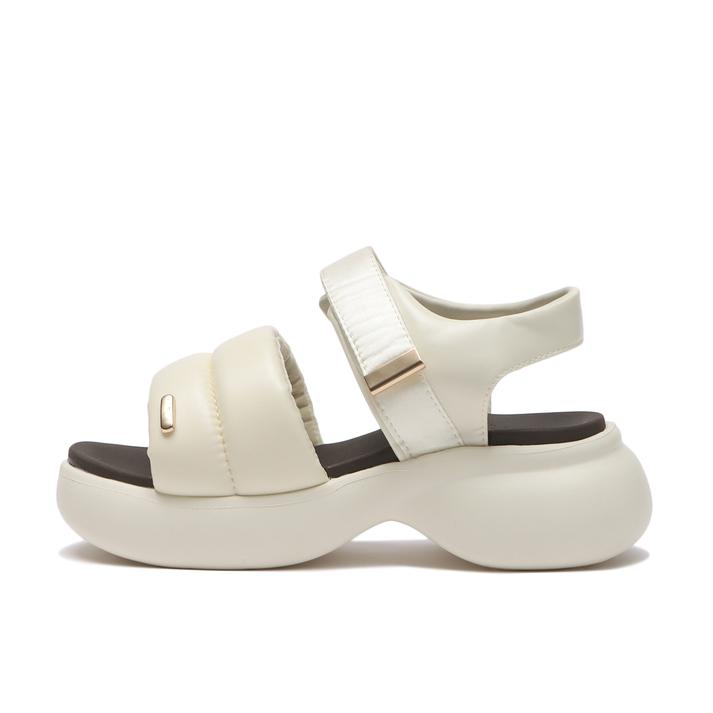	���f�B�[�X �yABC SELECT�z �G�[�r�[�V�[�Z���N�g CL VL PUFF SANDAL 6 �{�����[���p�t�T���_�� 6 W2064 WHITE 