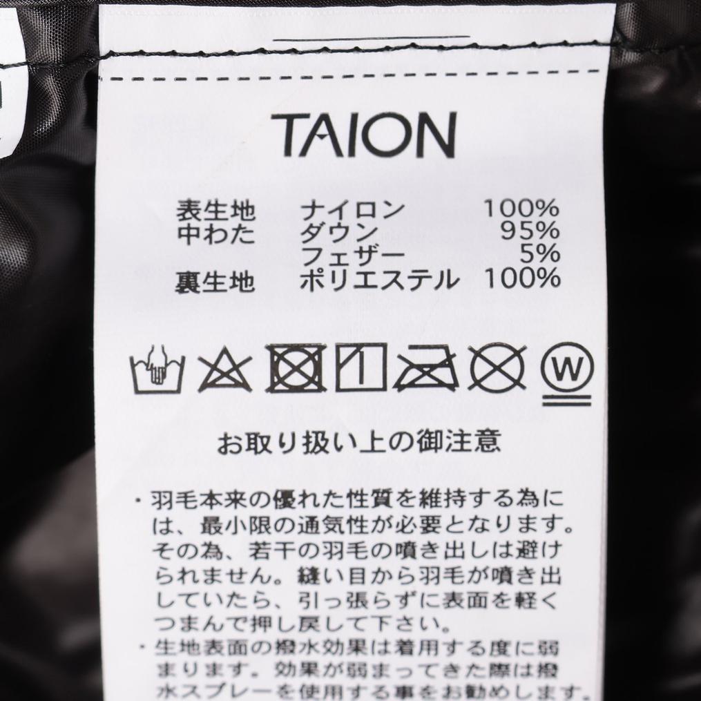  TAION TAION Basic Crewneck Button Innerdown Jacket画像5