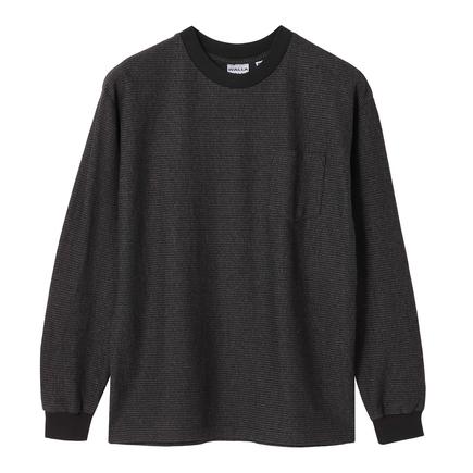 WALLA WALLA SPORT US ジャガードストライプポケット L/S Tシャツ