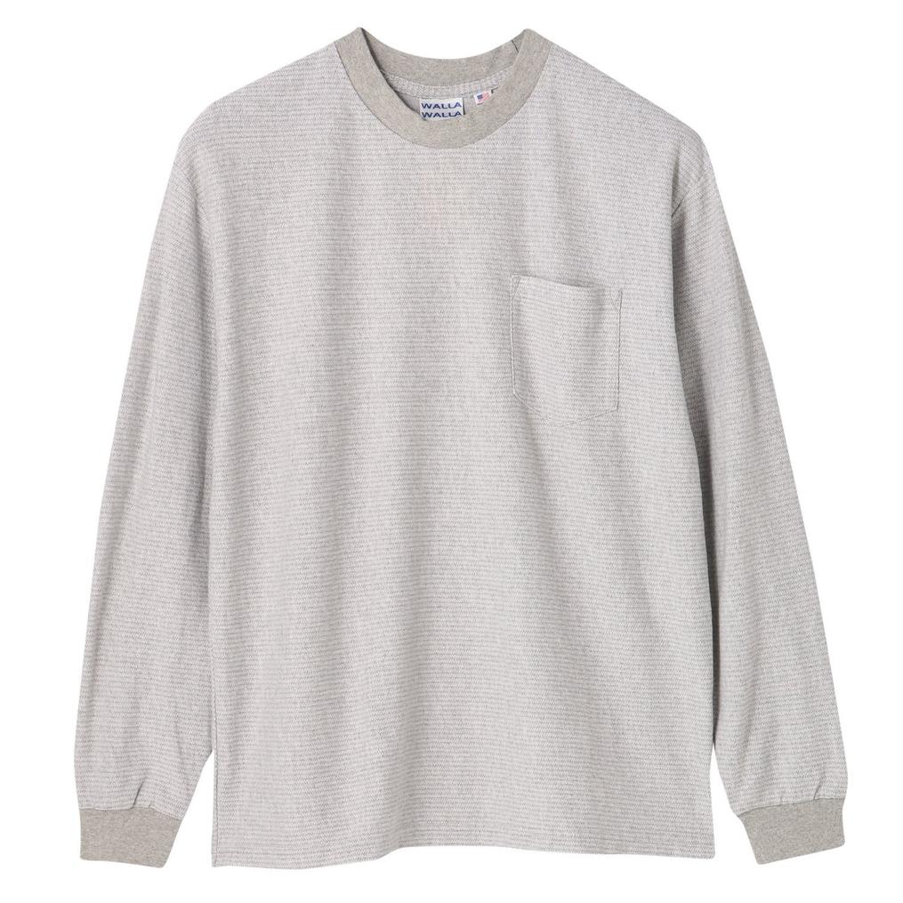  WALLA WALLA SPORT WALLA WALLA SPORT US Jacquard Stripe Pocket L/S Tee画像1