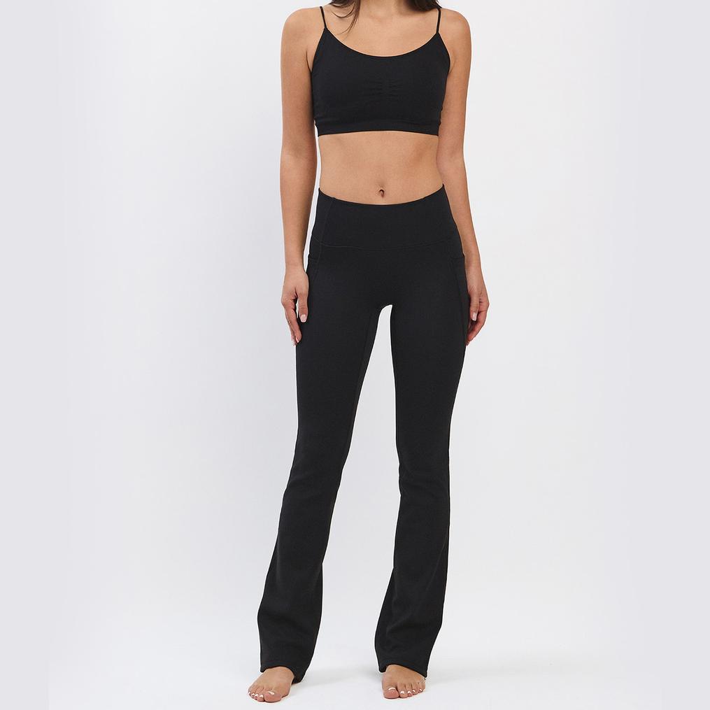  ITZON ITZON Cut & Sew Flare Leggings画像4