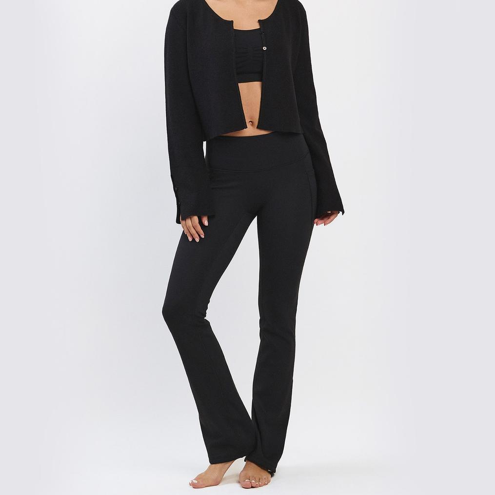  ITZON ITZON Cut & Sew Flare Leggings画像5