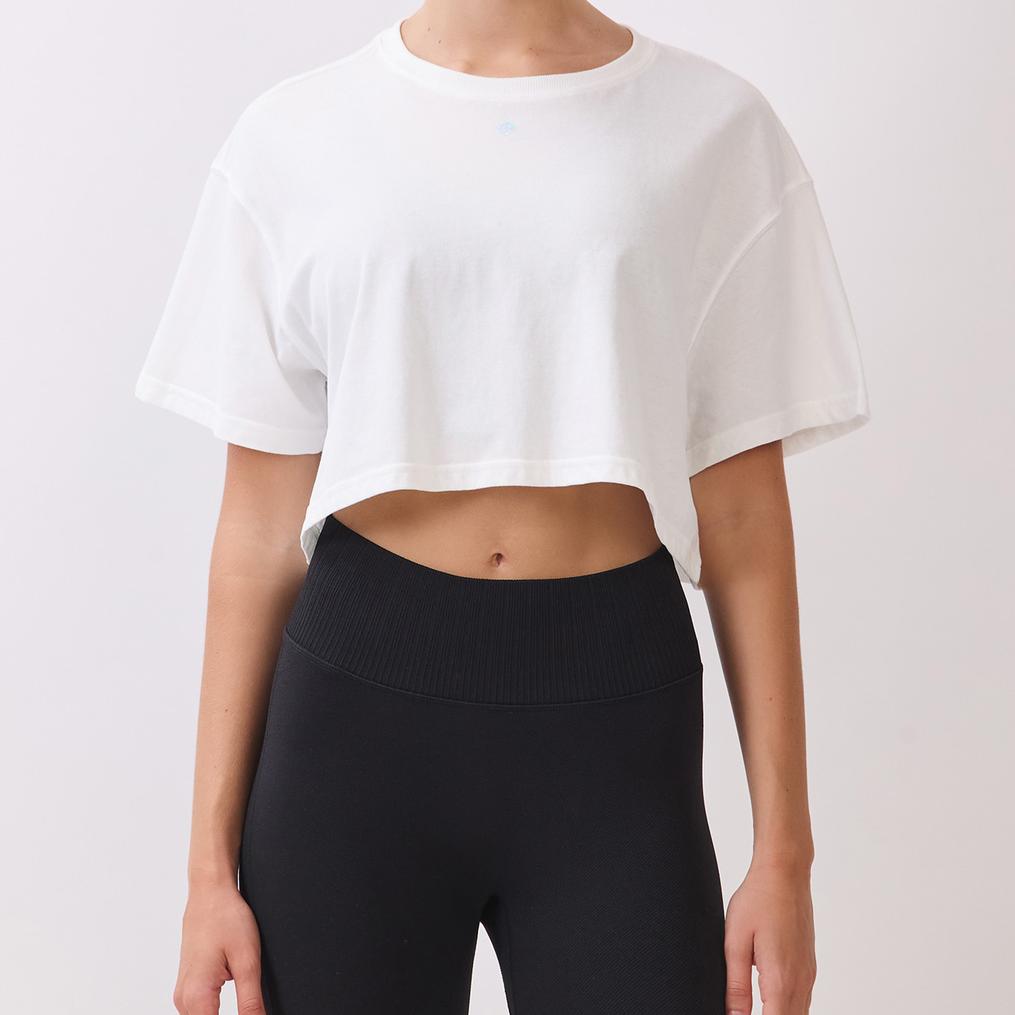  ITZON ITZON Brushed Crop T-Shirt画像1