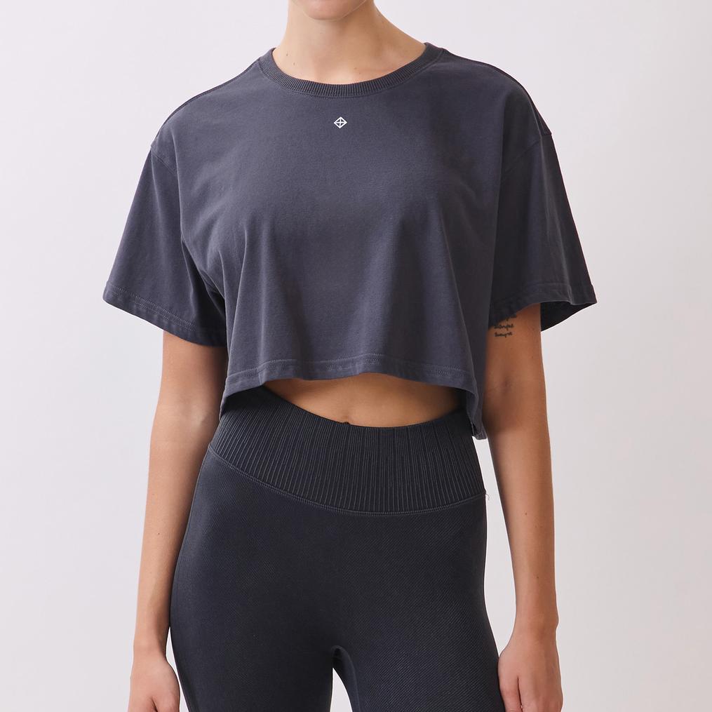  ITZON ITZON Brushed Crop T-Shirt画像1