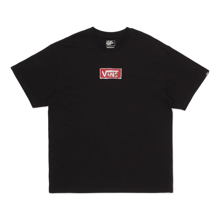 VANS �V���[�g�X���[�u BLACK