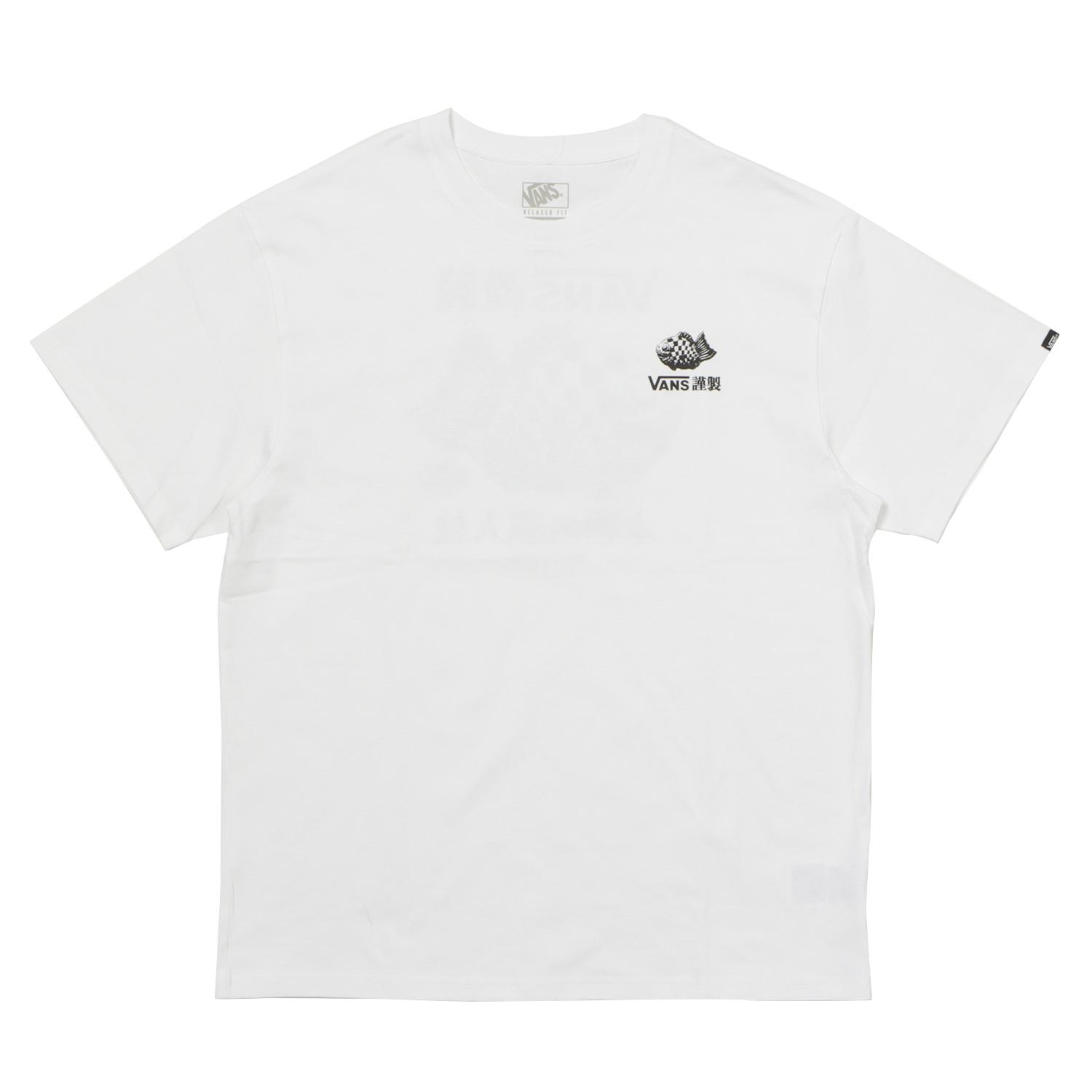 �yVANS�z ���@���Y TAIYAKI SS TEE �V���[�g�X���[�u VN0011Y4WHT ABC-MART���� WHITE