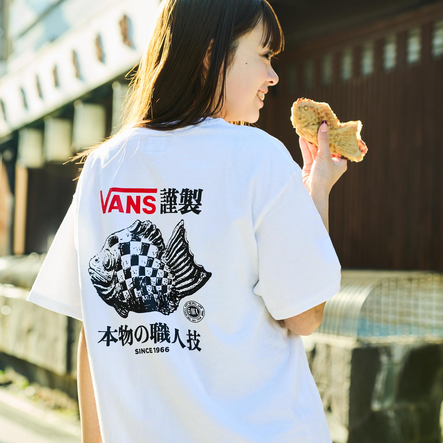 UAlways tシャツ S VANS】 ヴァンズ TAIYAKI SS TEE ショートスリーブ VN0011Y4WHT ABC