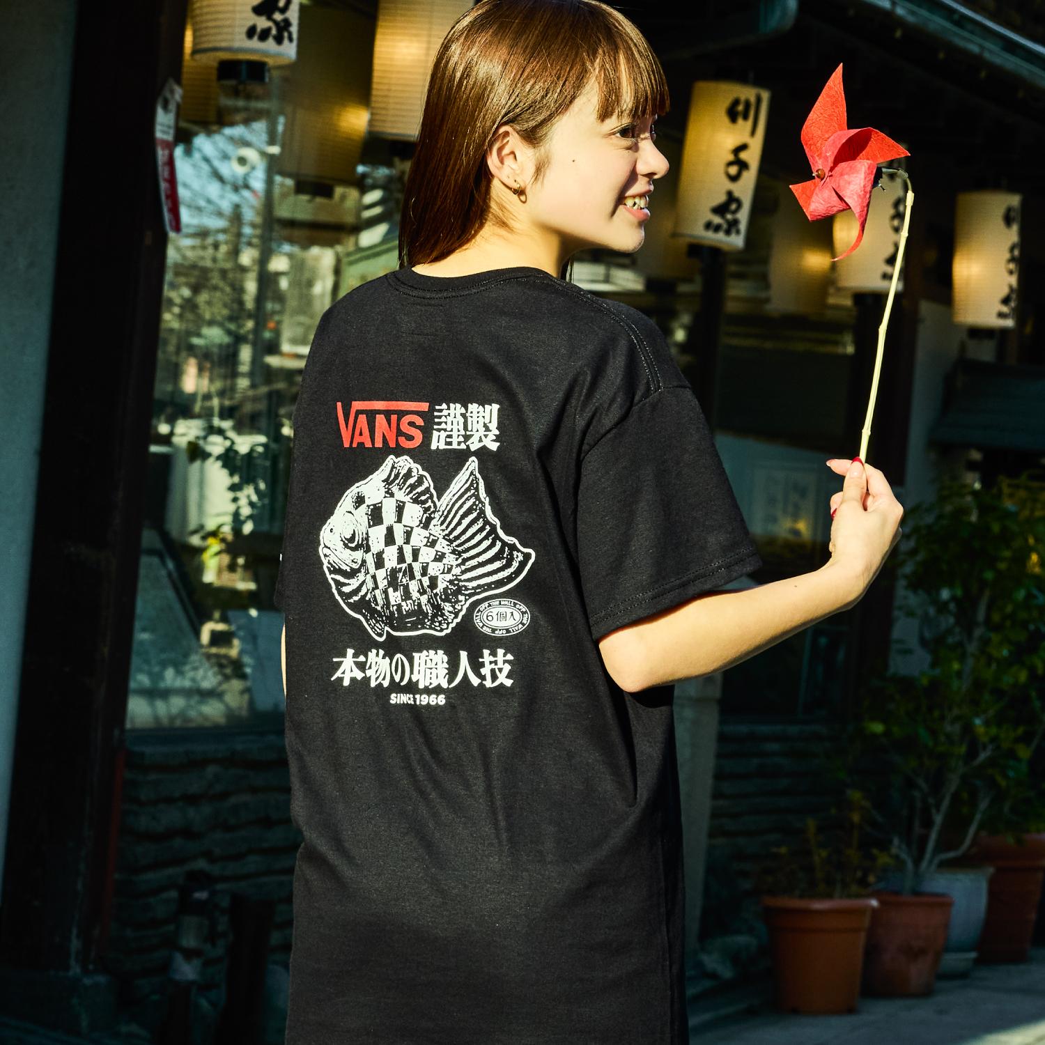 always黒Tシャツ VANS】 ヴァンズ TAIYAKI SS TEE ショートスリーブ VN0011Y4BLK ABC