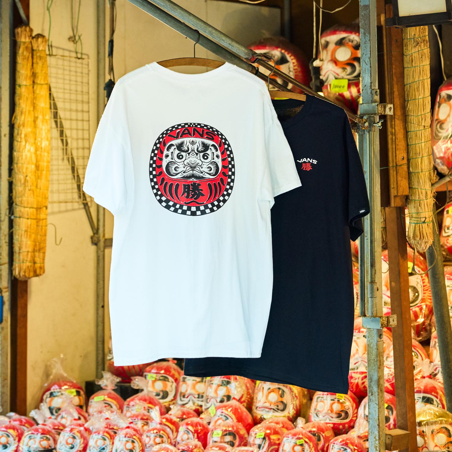CVLTE VANLI コラボTシャツ VANS】 ヴァンズ DARUMA 2.0 SS TEE ショートスリーブ VN0011Y9WHT ABC