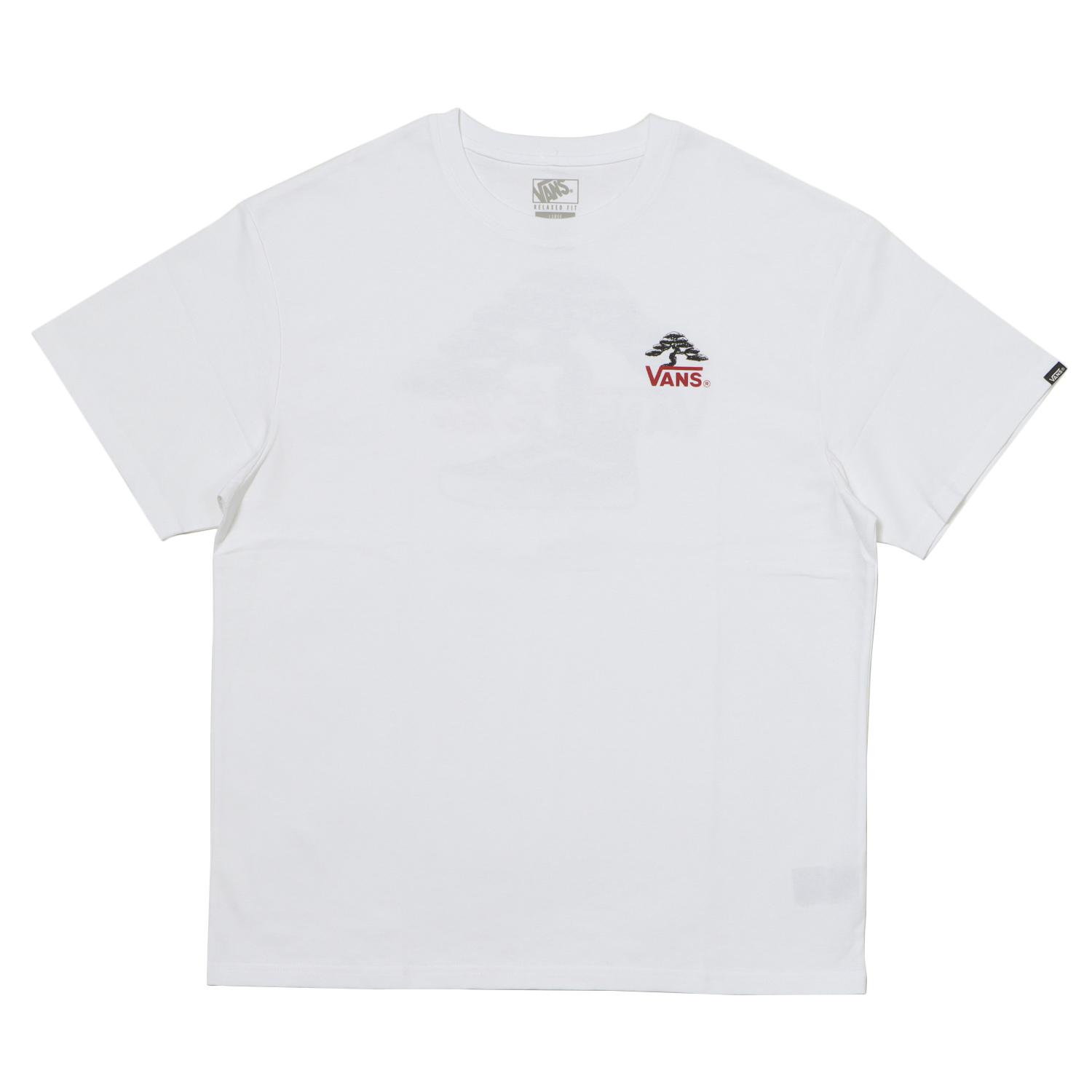 �yVANS�z ���@���Y BONSAI SS TEE �V���[�g�X���[�u VN0011Y8WHT ABC-MART���� WHITE