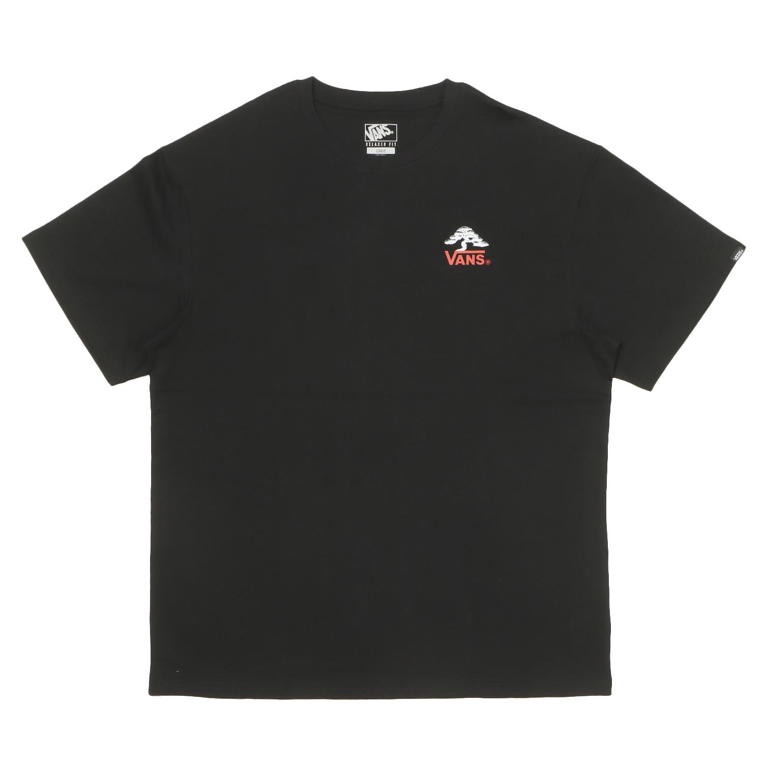 �yVANS�z ���@���Y BONSAI SS TEE �V���[�g�X���[�u VN0011Y8BLK ABC-MART���� BLACK