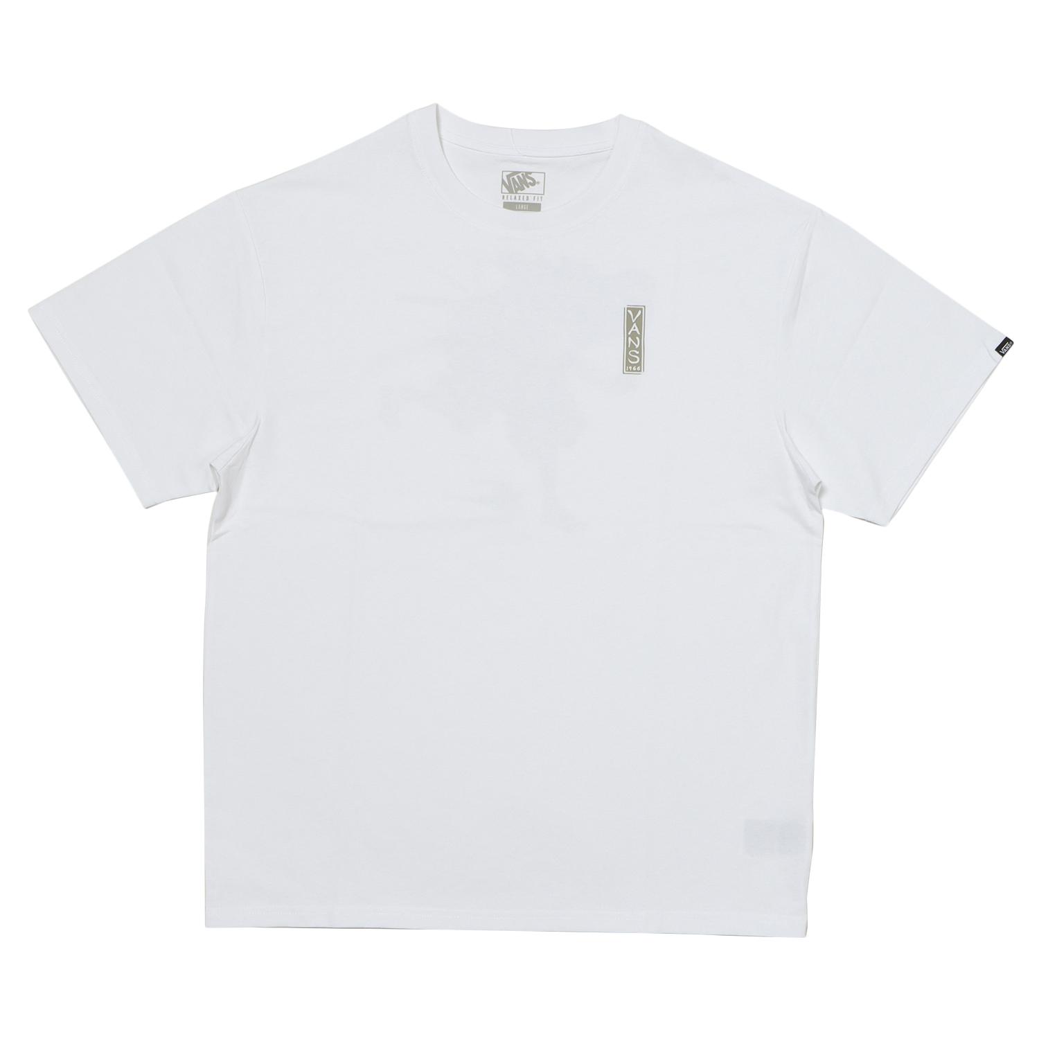 �yVANS�z ���@���Y NINJA SS TEE �V���[�g�X���[�u VN0011YDWHT ABC-MART���� WHITE