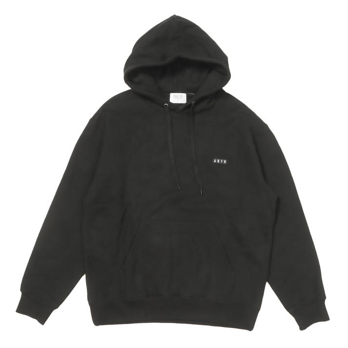 AKTR 1-PT LOGO SWEAT P HOODIE BLACK