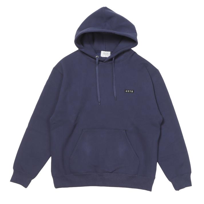 AKTR 1-PT LOGO SWEAT P HOODIE NAVY