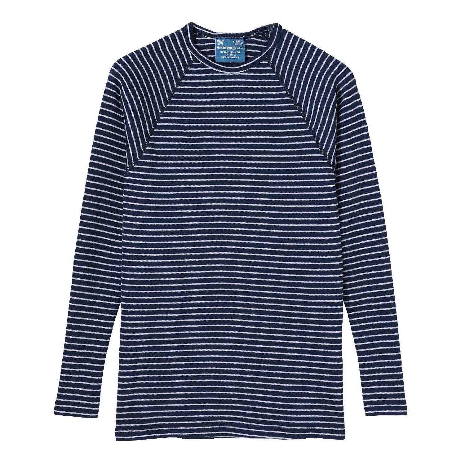 ウィルダネスウェア WILDERNESS WEAR POLYPRO+ 190 L/S Crew Stripe