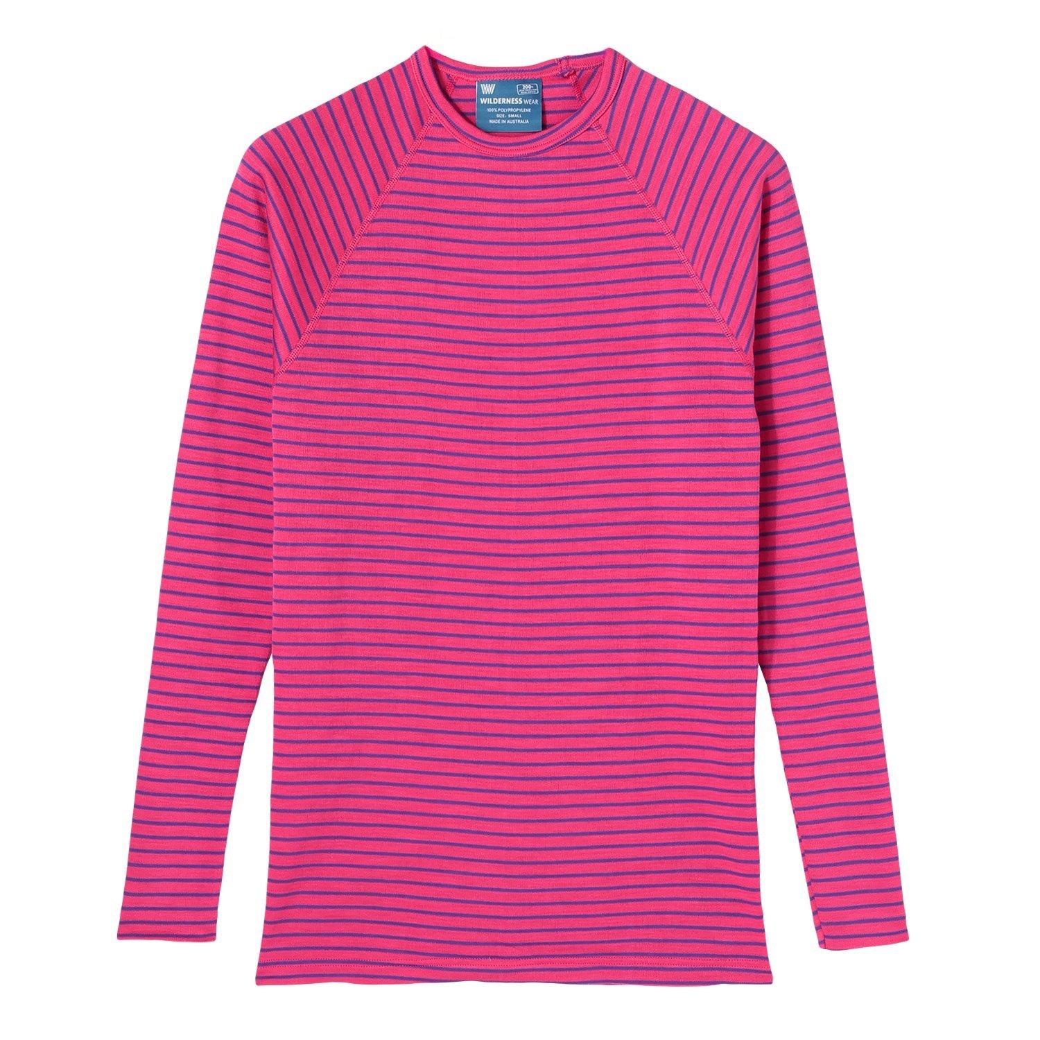 ウィルダネスウェア WILDERNESS WEAR POLYPRO+ 190 L/S Crew Stripe