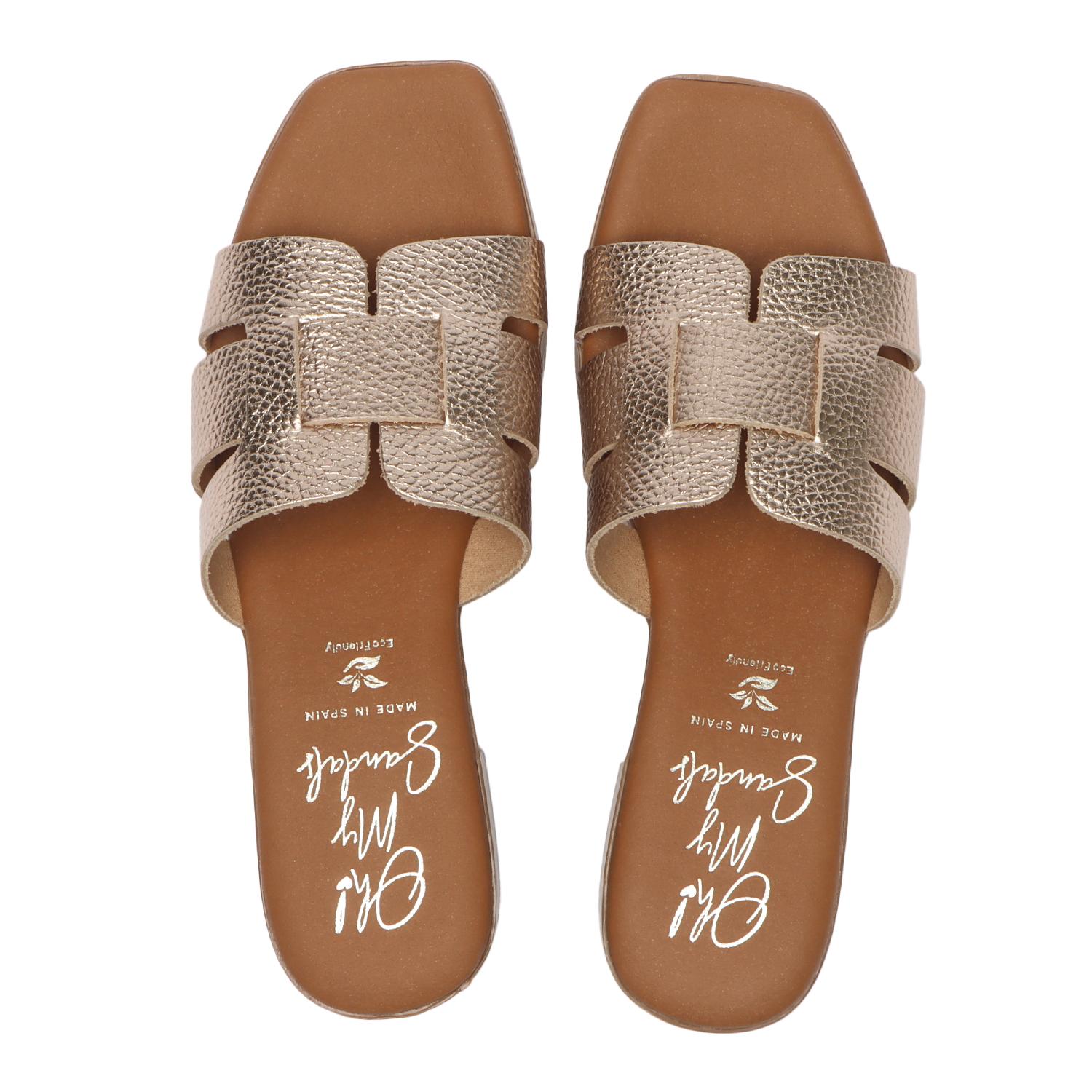 レディース 【OH! MY SANDALS】 オーマイサンダルズ SQUARE LEATHER