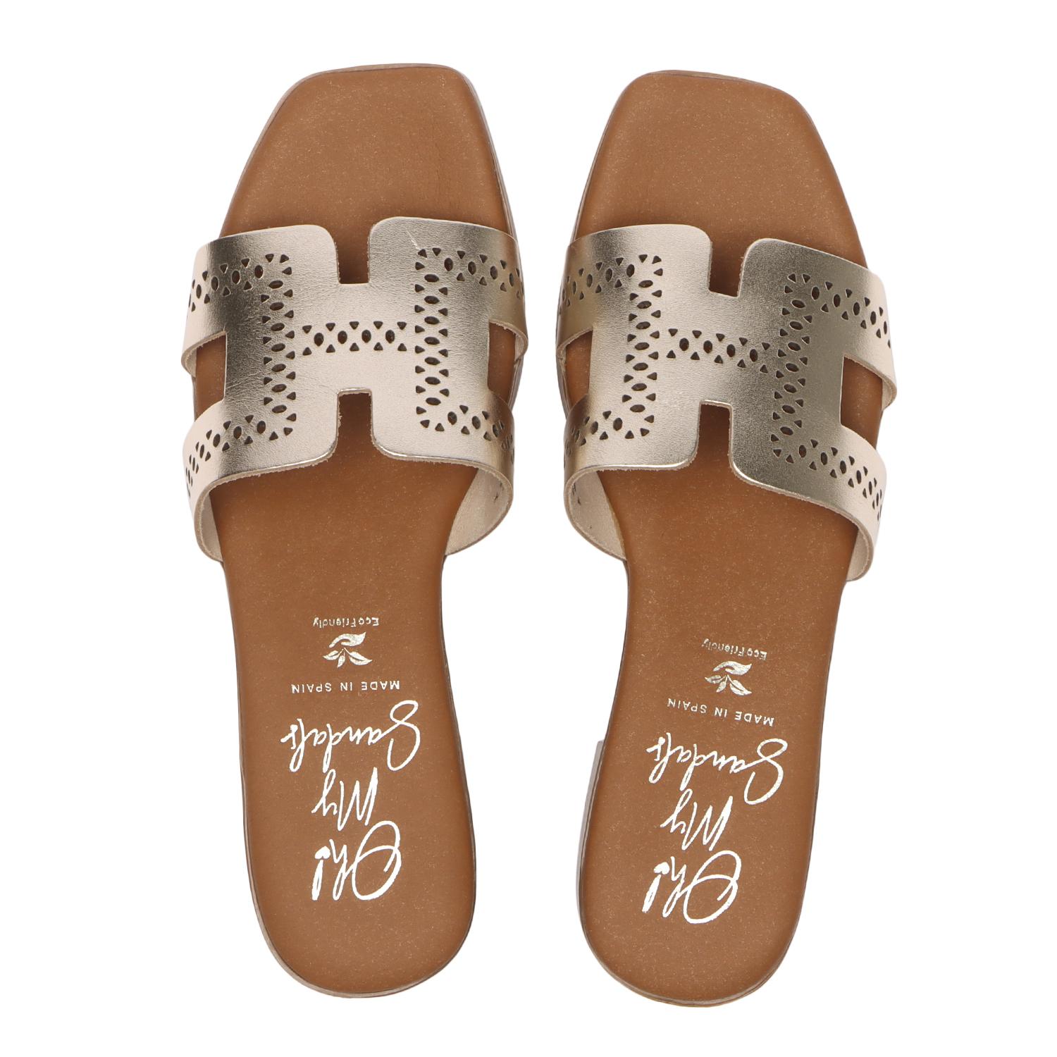 レディース 【OH! MY SANDALS】 オーマイサンダルズ CUTTING LEATHER