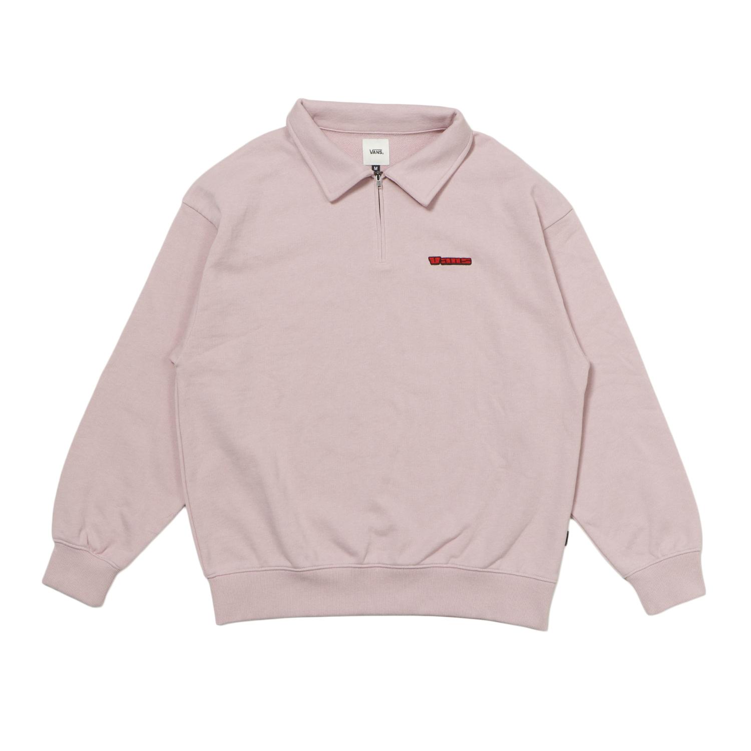 Vans W Embroidery Logo Halfzip Sweat 126R3050401 Pink — photo 1 of 5