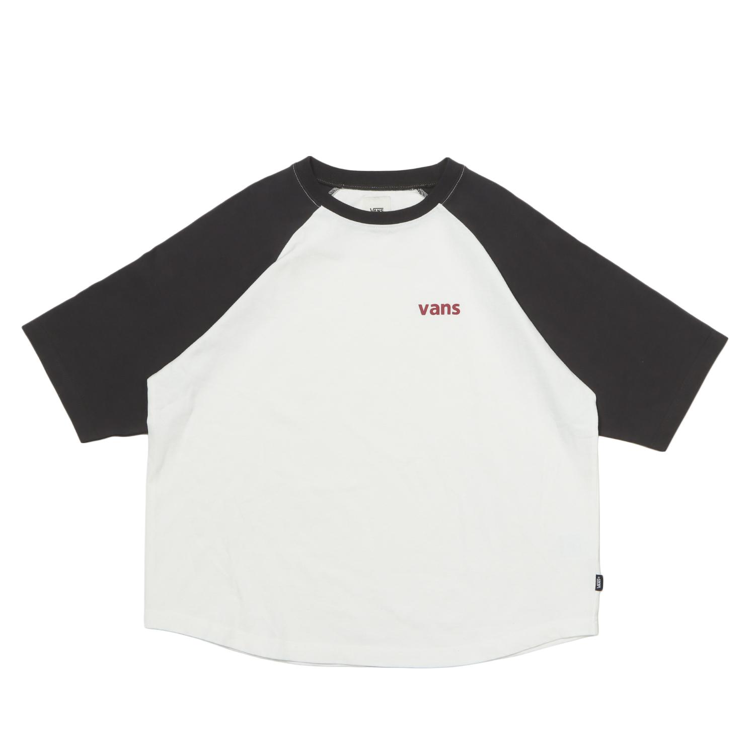 VANS】 ヴァンズ W raglan sleeves cropped TEE ロングスリーブ