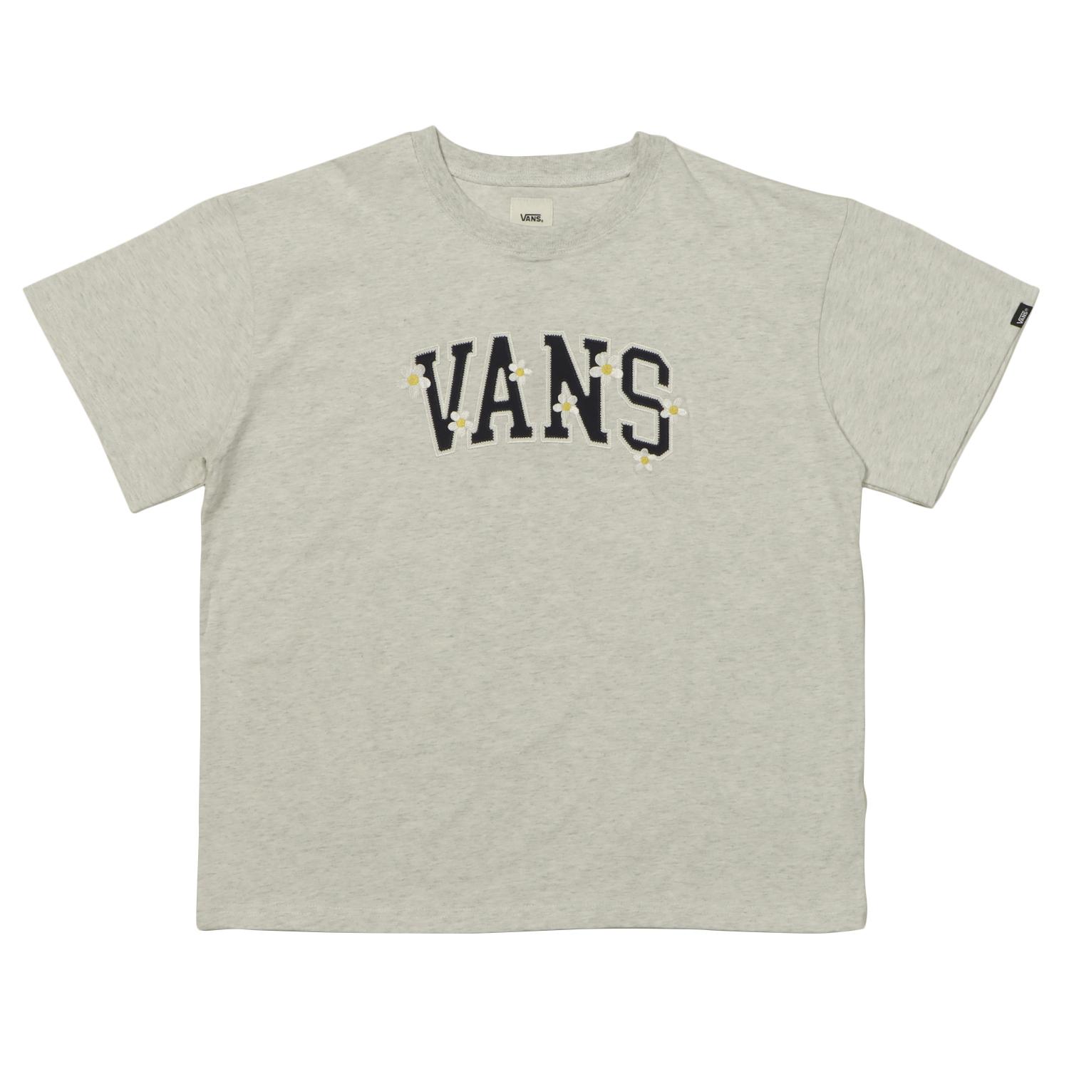 洋楽 V.A. VANS】 ヴァンズ W college logo flower TEE ショートスリーブ