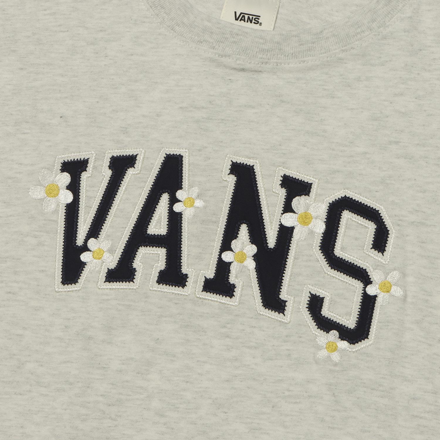 VANS】 ヴァンズ W college logo flower TEE ショートスリーブ