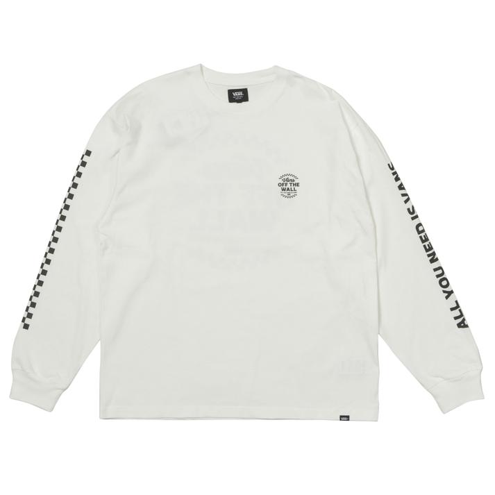 VANS �����O�X���[�u WHITE