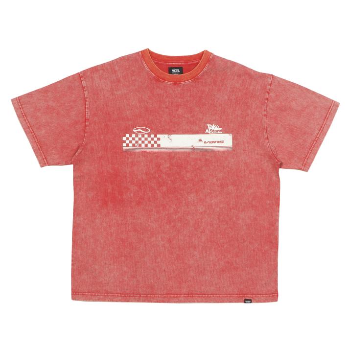 VANS �V���[�g�X���[�u RED