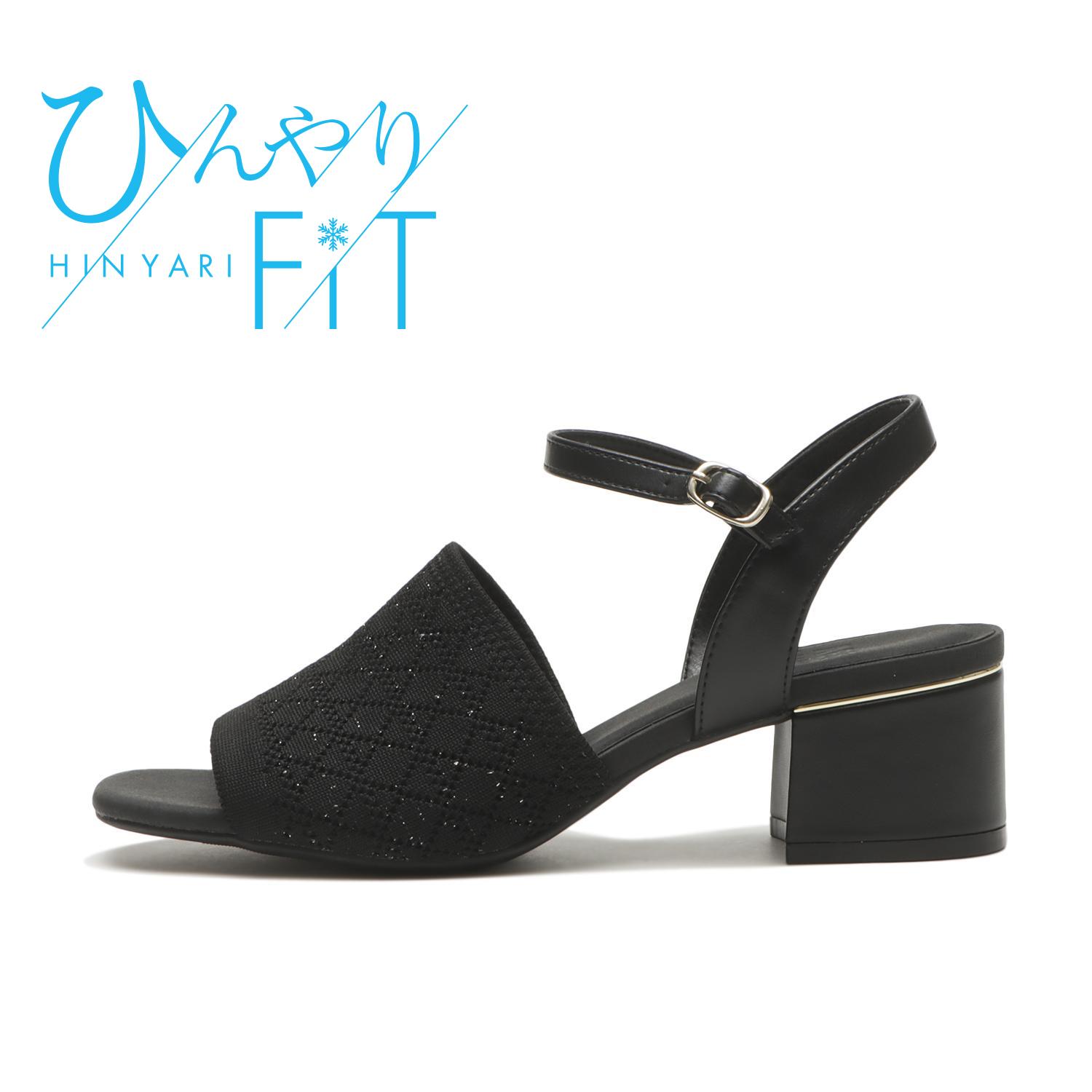 なつな レディース 【ABC SELECT】 エービーシーセレクト CL KNIT HEEL SANDAL