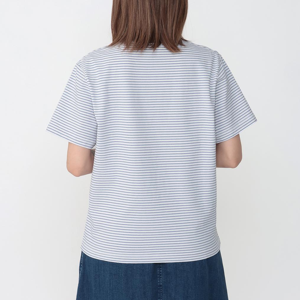 モデル：161㎝ / 着用サイズ：M L.L.Bean L.L.Bean W's Union S/S Striped Tee画像3