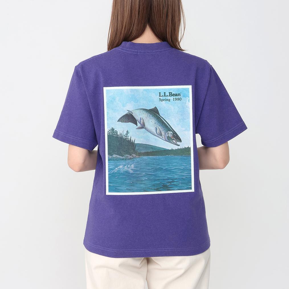 モデル：161㎝ / 着用サイズ：M L.L.Bean L.L.Bean W's Beans 1980 Catalog Trout-Tee画像3