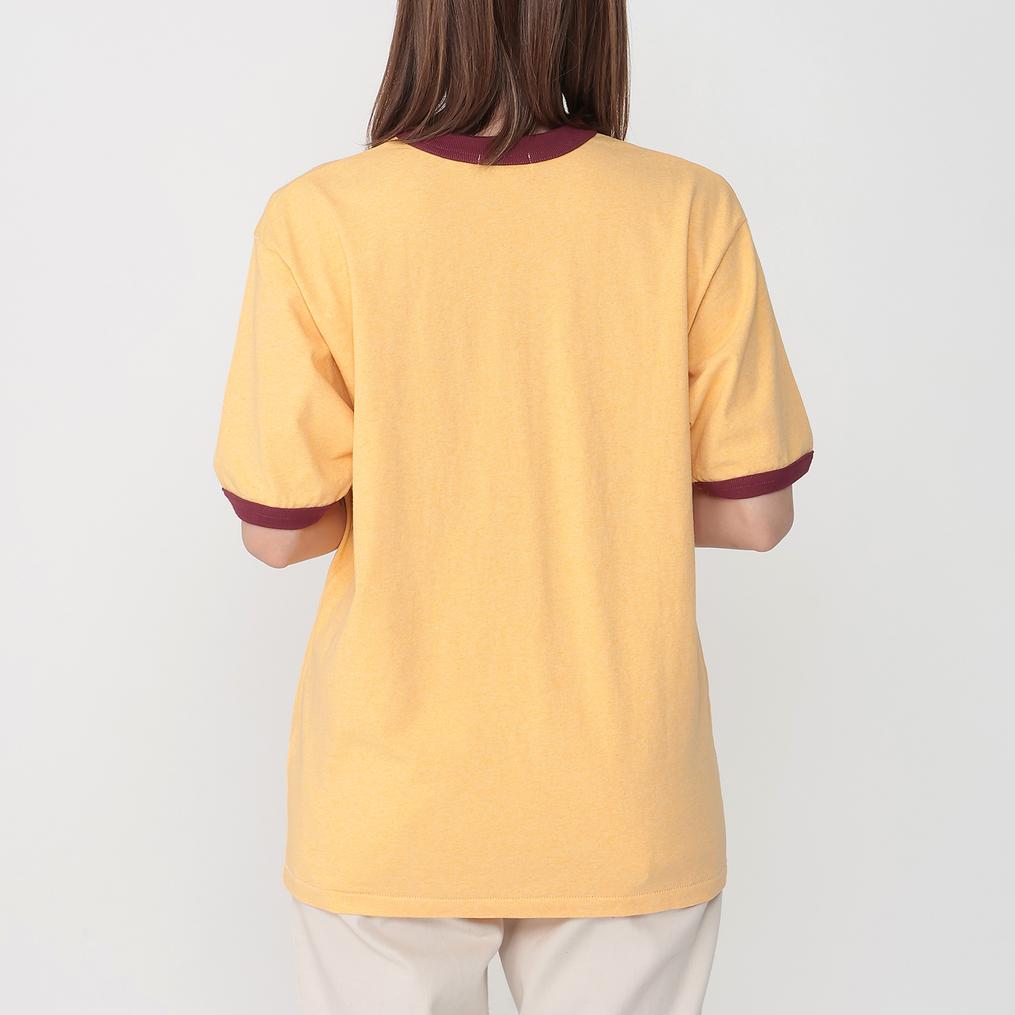 モデル：161㎝ / 着用サイズ：M L.L.Bean L.L.Bean W's Morrill S/S Ringer Tee画像3