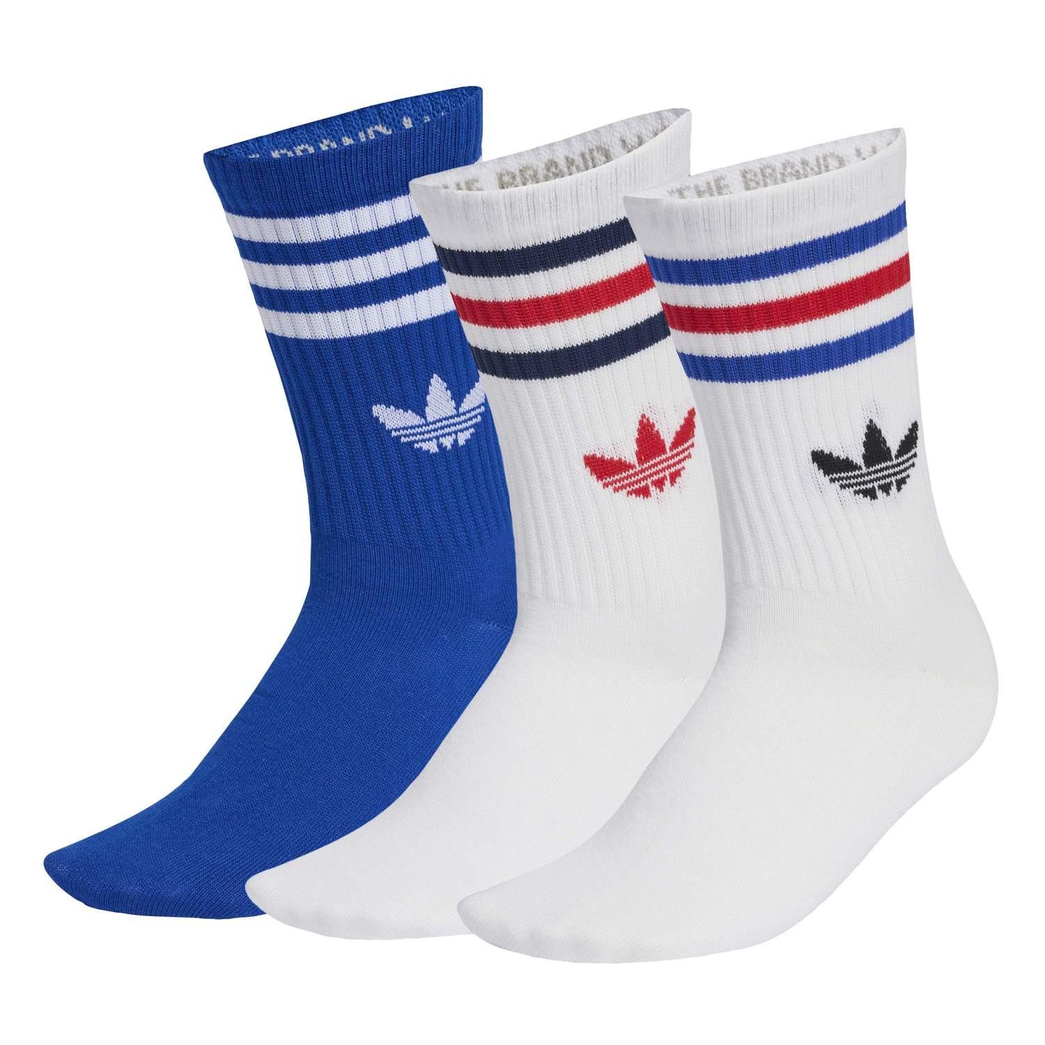 adidas】 アディダス U 3 STRIPES CREW SOCKS 3 PAIRS 3Pソックス