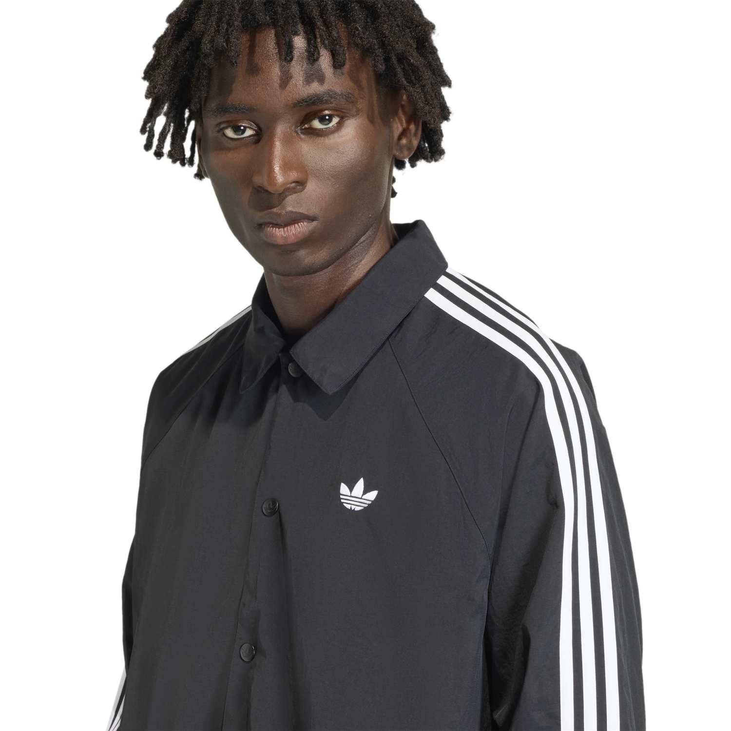 adidas】 アディダス M 3STRIPES COACH JACKET アウター KE3598 BLACK