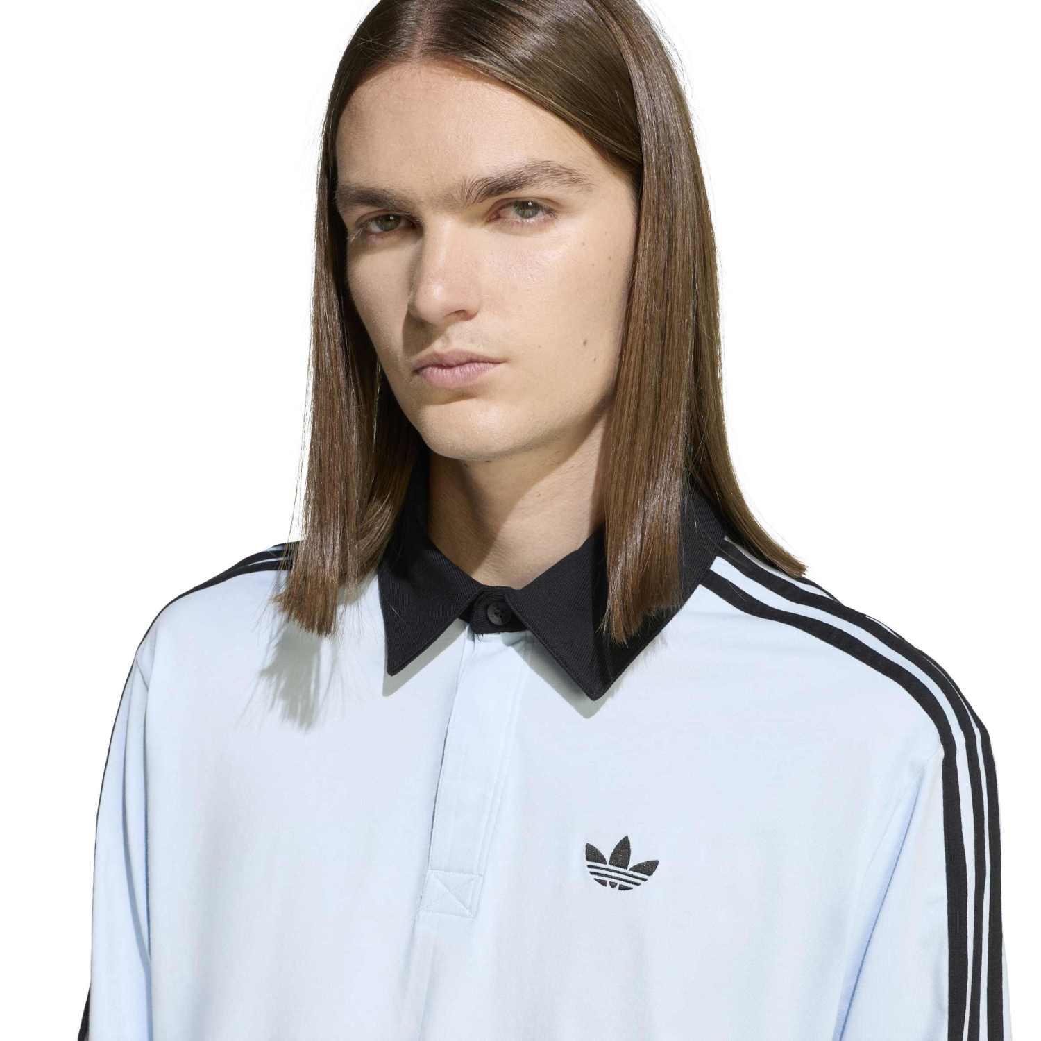 adidas】 アディダス M 3ST RUGBY LS POLO ロングスリーブ KE2445