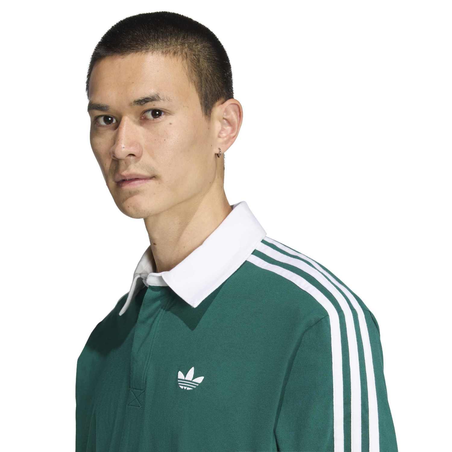 adidas】 アディダス M 3ST RUGBY LS POLO ロングスリーブ KE3572