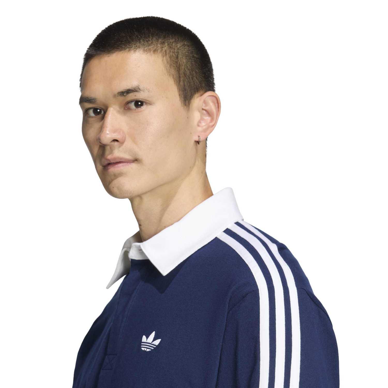 adidas】 アディダス M 3ST RUGBY LS POLO ロングスリーブ KE3574