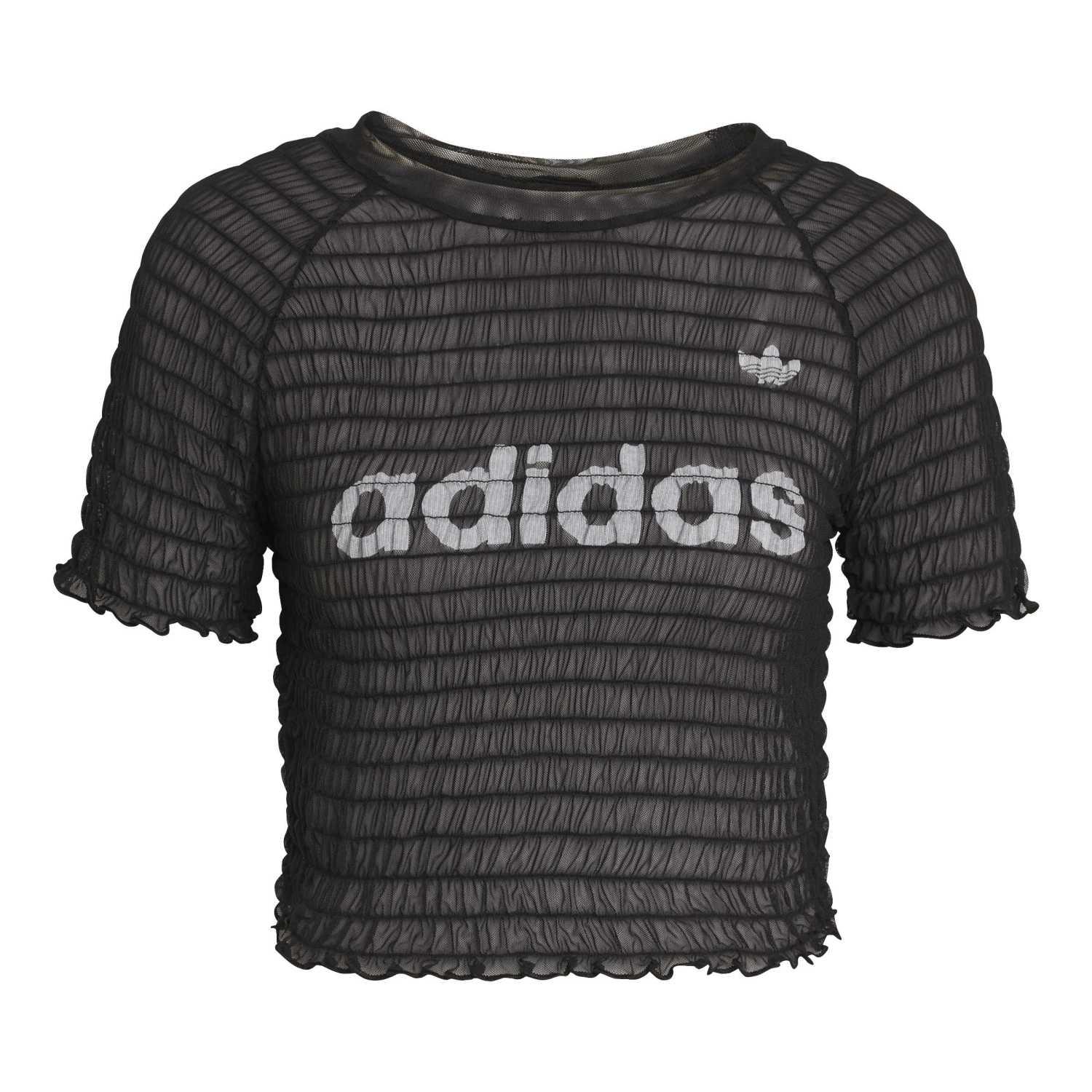 レディース 【adidas】 アディダス W SMOCKED CALI TEE ショート