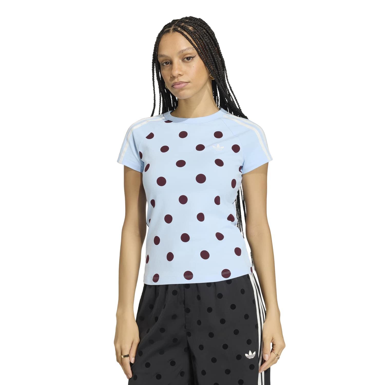 レディース 【adidas】 アディダス W CALI TEE(POLKADOTS) ショート