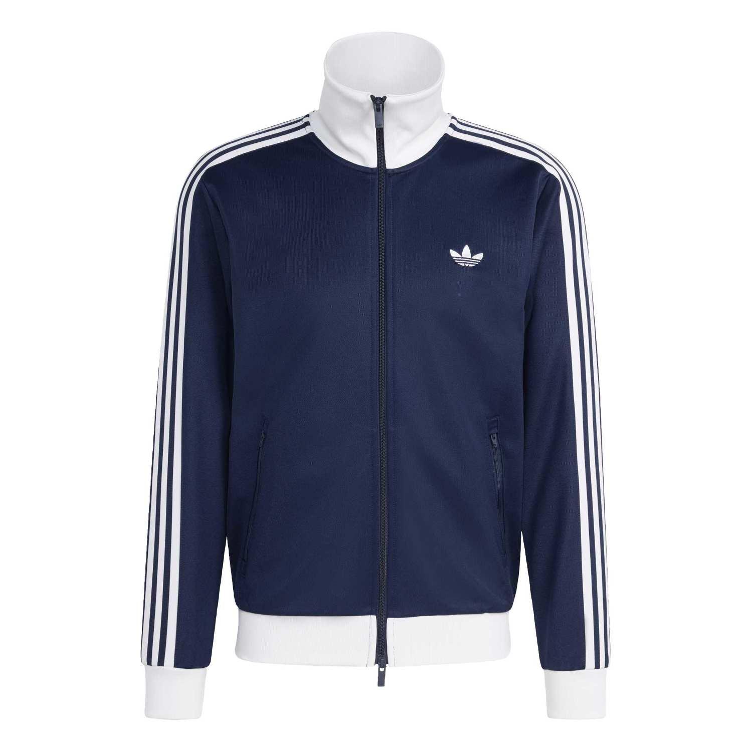 adidas ジップアップジャケット Mサイズ ホワイト/ネイビー adidas】 アディダス U CLASSIC TRACKTOP アウター KE3526 NIGHTINDIGO