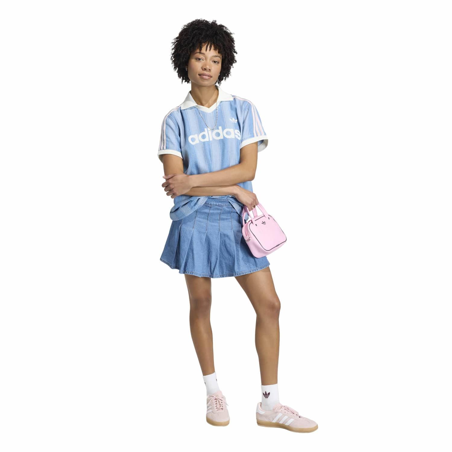 レディース 【adidas】 アディダス W DENIM PLEATED SKIRT スカート